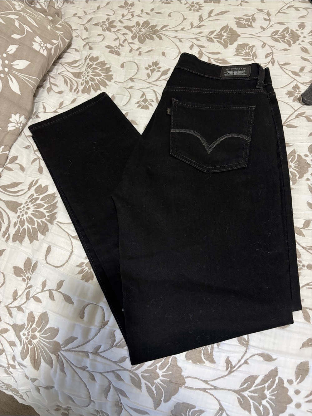 Levi's Women's Black Straight Leg Jeans